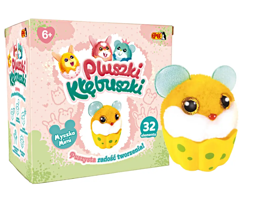 pluszki klebuszki 32 elementy myszka ep04337