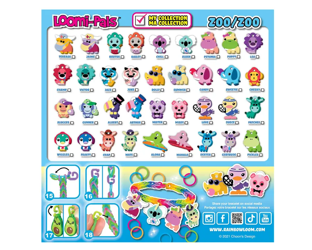rainbow loom zestaw zoo ulotka ep04334