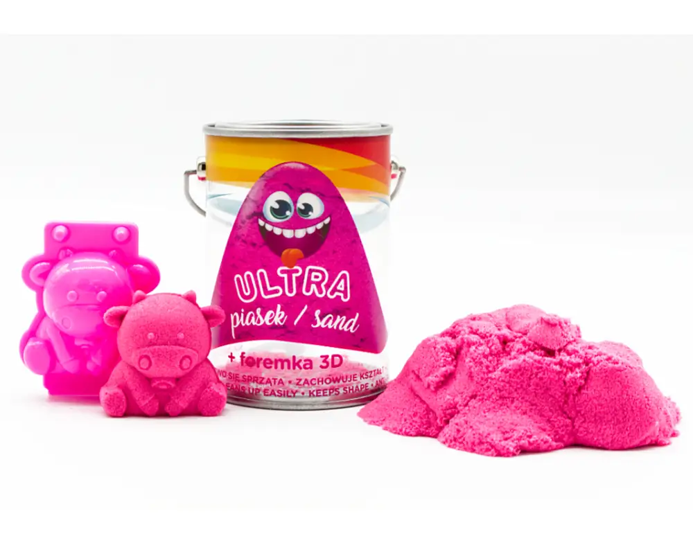 ultrapiasek 150g foremki 3d rozowy ep04336