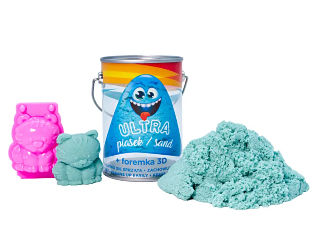 ultrapiasek 150g foremki 3d turkusowy ep04336