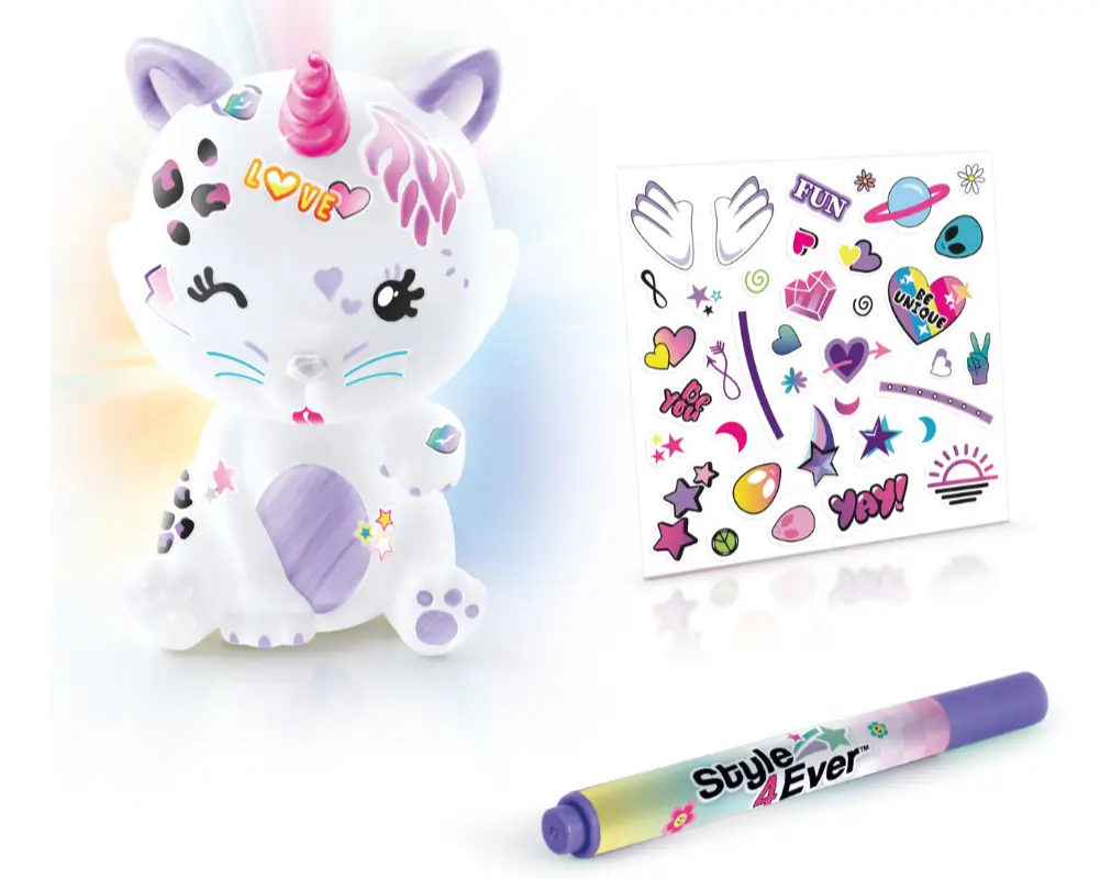 swiecace dekorozce zwierzaczki diy kotek ep60040