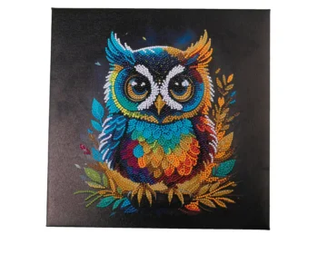 crystal art obraz sowa bez opak cas obraz.mix