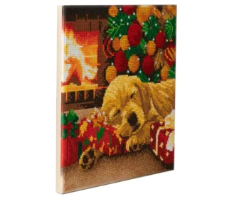 crystal art obraz spiacy labrador bez opak2 cas obraz.mix