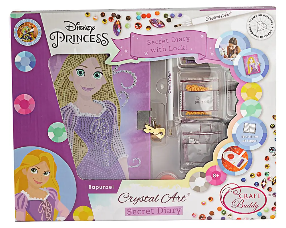 crystal art pamietnik roszpunka opak cadny pamietnik.mix