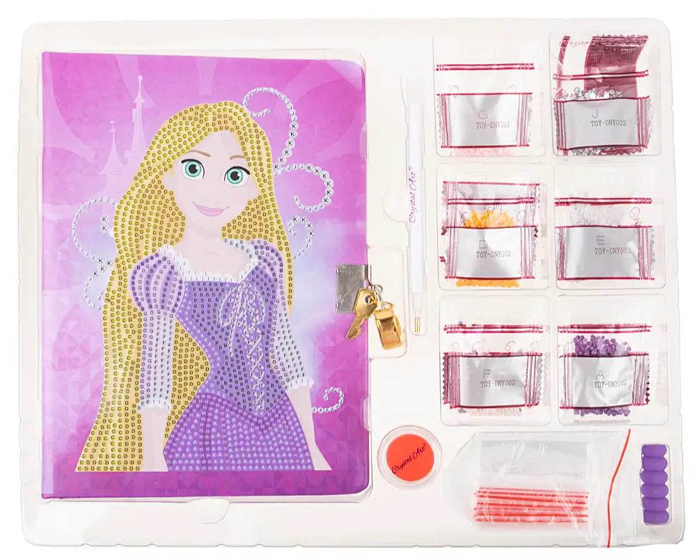 crystal art pamietnik roszpunka zawartosc cadny pamietnik.mix