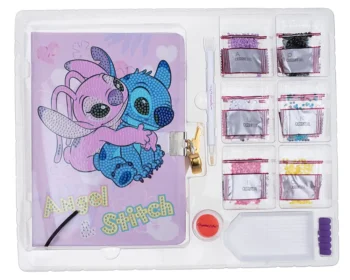 crystal art pamietnik stitch i angel zawartosc cadny pamietnik.mix