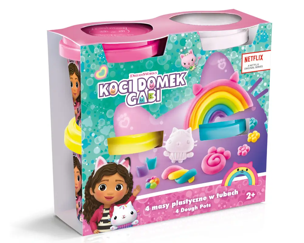 Koci Domek Gabi – 4 masy plastyczne w tubach