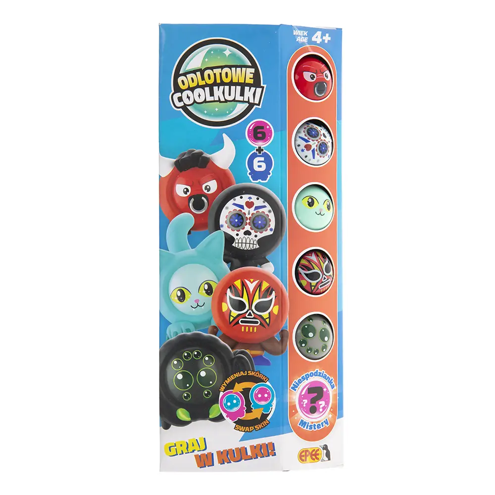 Odlotowe Coolkulki – Totem Box – 6 kulek + 6 skórek – Totem Box D czerwony