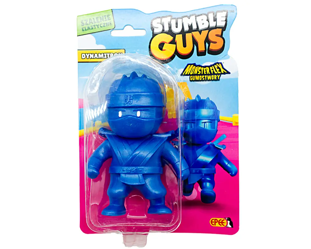 Stumble Guys figurki, 14 postaci, Monsterflex Gumostwory – Dynamitron