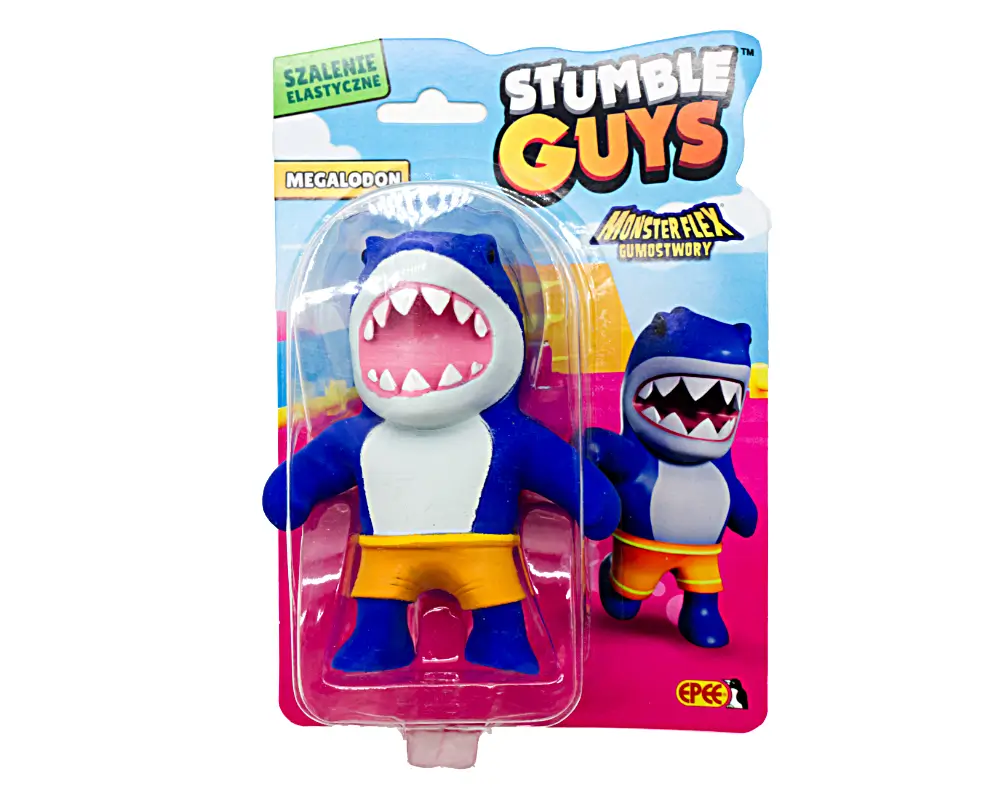 Stumble Guys figurki, 14 postaci, Monsterflex Gumostwory – Megalodon