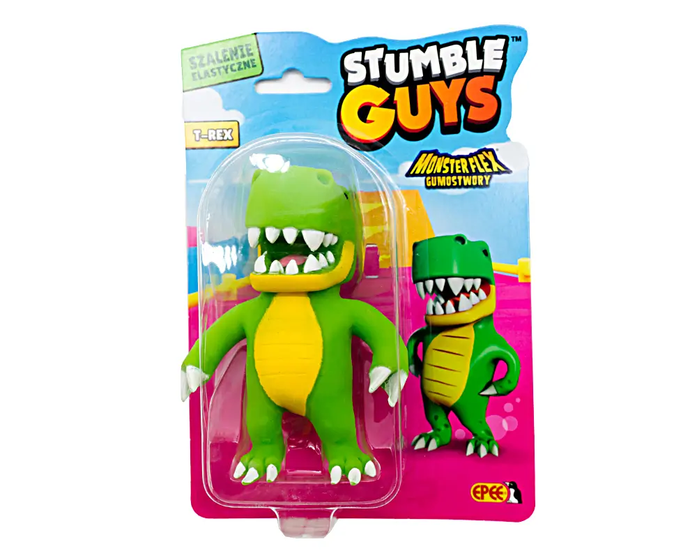 Stumble Guys figurki, 14 postaci, Monsterflex Gumostwory – T-Rex
