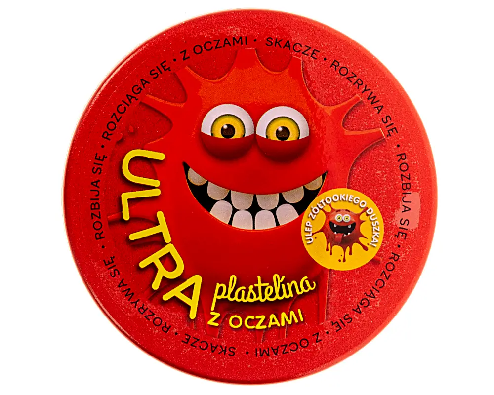 ultraplastelina z oczami czerwona ep60227