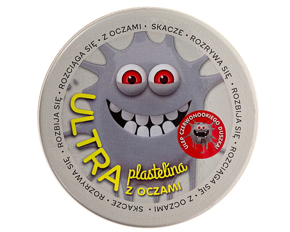 ultraplastelina z oczami szara ep60227