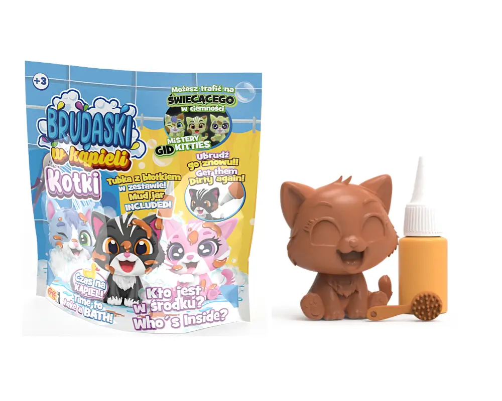 Brudaski w kąpieli – Kotki – Saszetka – kotek + błotko + 1 akcesorium