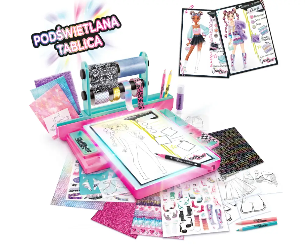 projekt moda pracownia z podswietlana tablica zawartosc ep60475